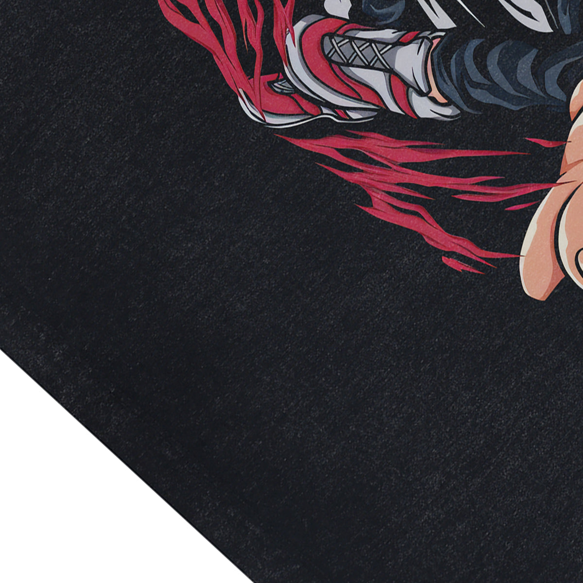 Jigsaw anime sleeveless t-shirt vintage Japanese vest creepy cartoon tank top in acid wash black