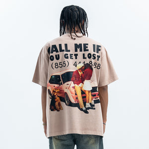 Love affair t-shirt retro photograph top lovers tee in cream