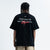 Motivational t-shirt dont give up slogan top retro tee in black