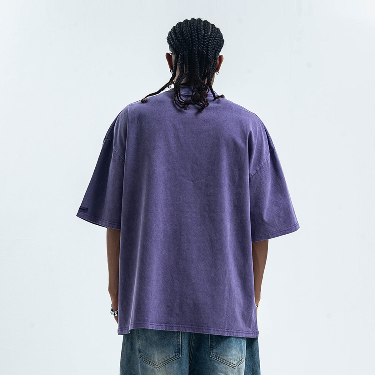 Hippie t-shirt 90s graffiti top motivational slogan tee in  grey