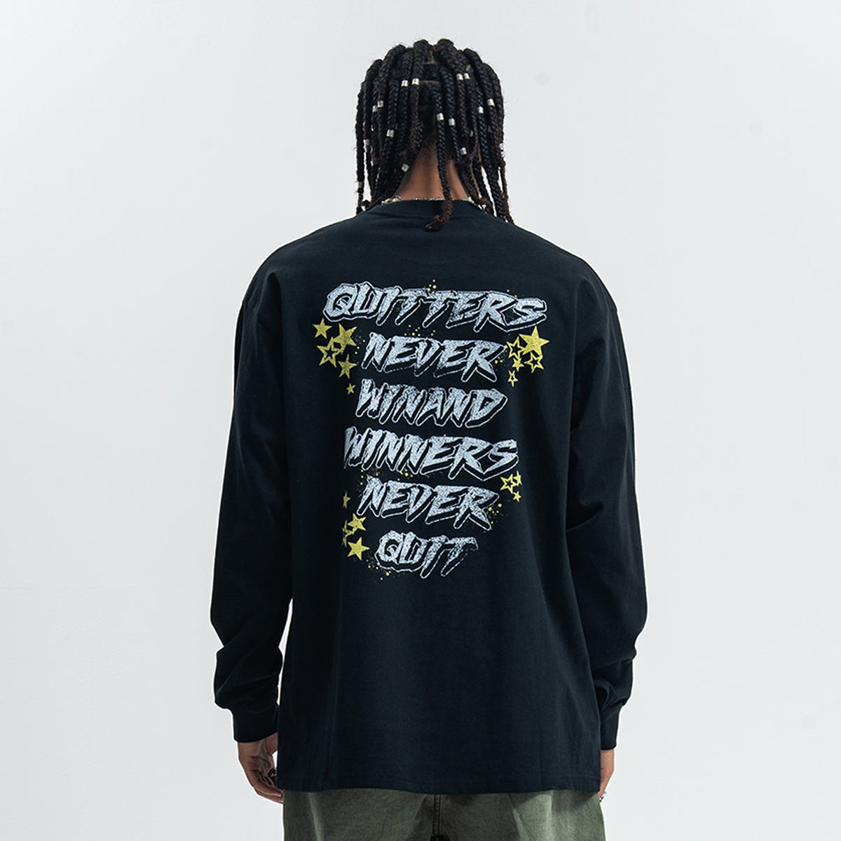 Cyberpunk long sleeve top virtual reality t-shirt in green