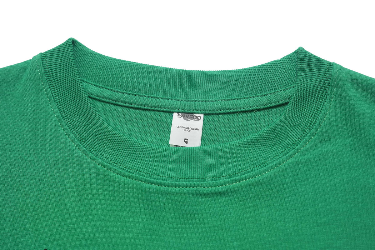 Hip-hop t-shirt psychedelic ganster top rapper tee in white