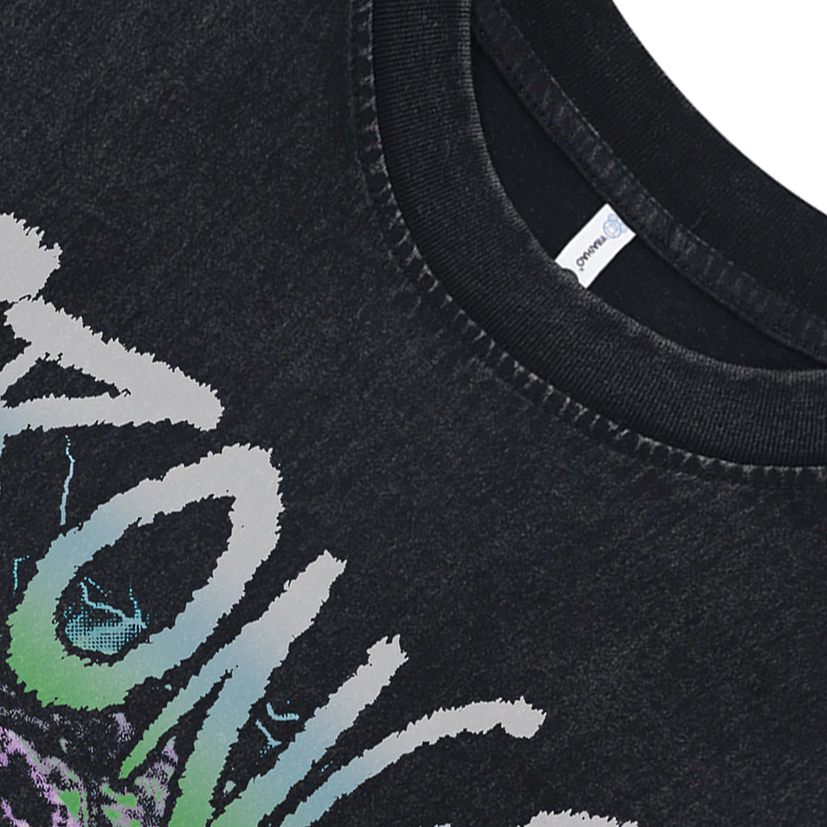 Future vintage sleeveless t-shirt gansgter surfer vest retro rapper tank top in acid wash black