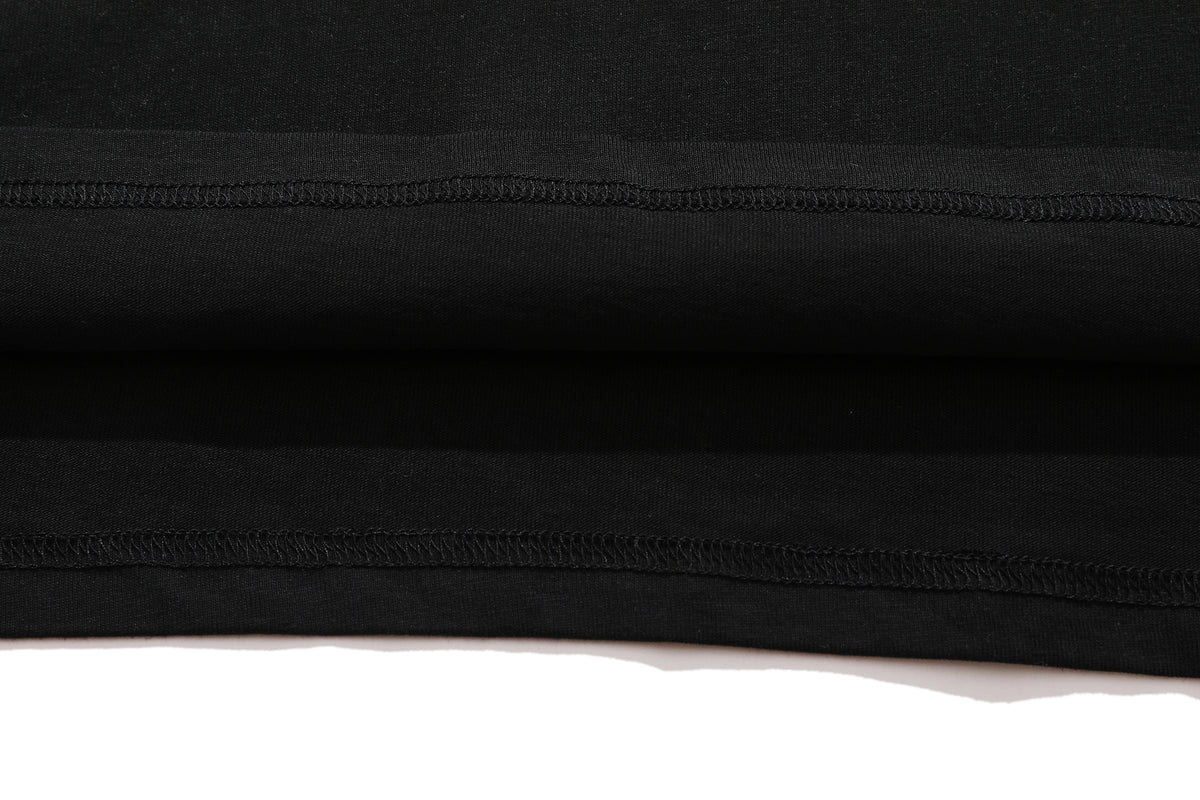 Retro gamer top Sonic long sleeve t-shirt old cartoon tee black