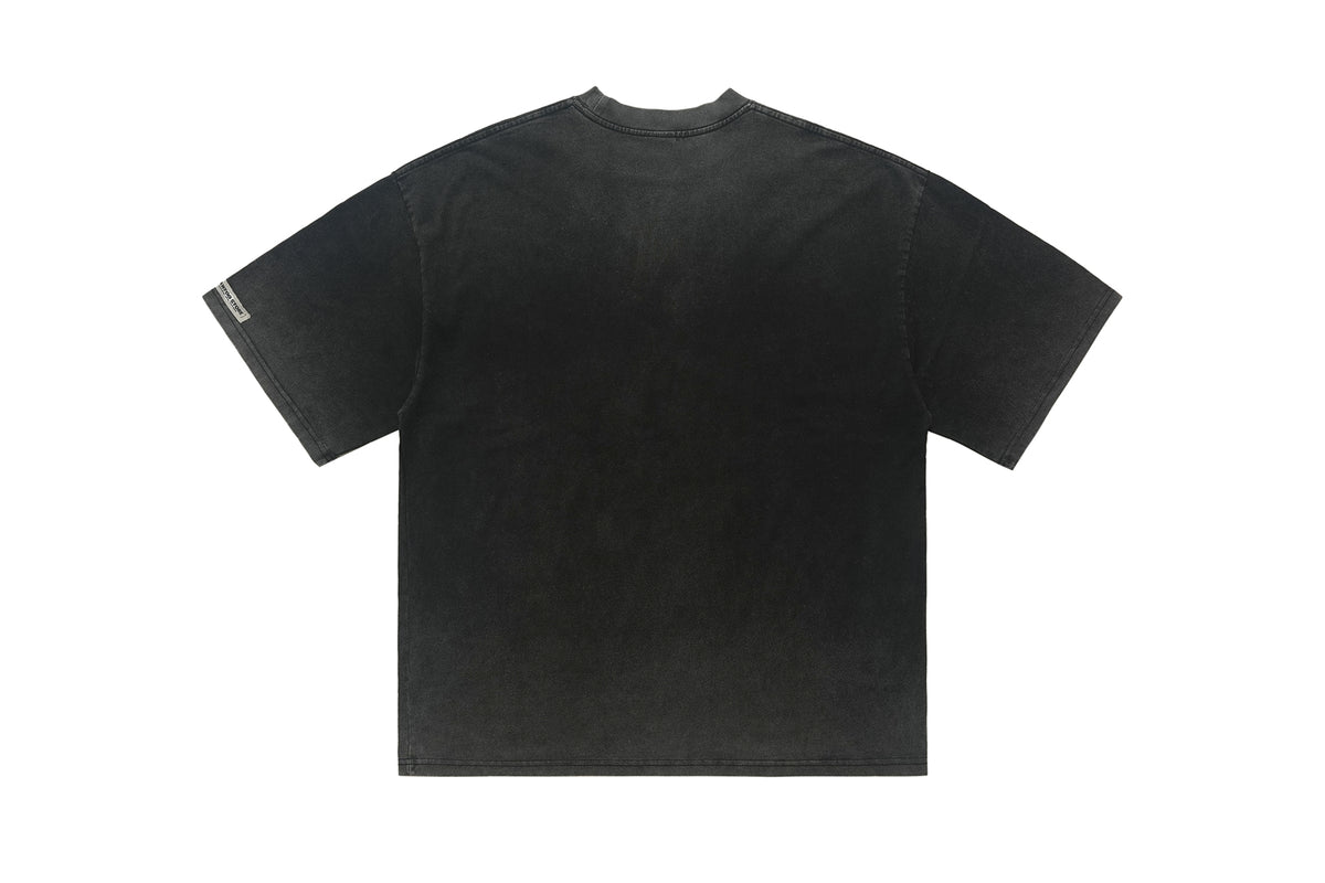 Hangover slogan t-shirt psychedelic girl print top y2k raver tee in Blue