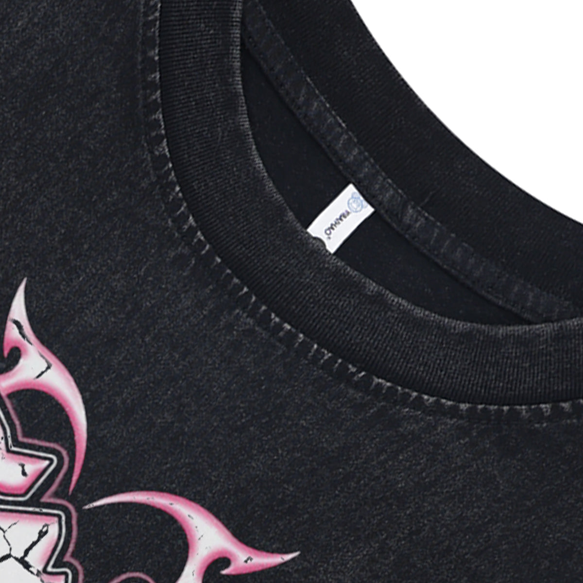 Anime sleeveless t-shirt princess cartoon surfer vest retro grunge Japanese tank top in acid wash black