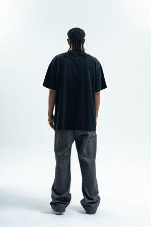 Motivational t-shirt psychedelic top gradient grunge tee in green