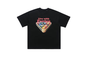 Pool game t-shirt retro gamer top grunge preppy tee black