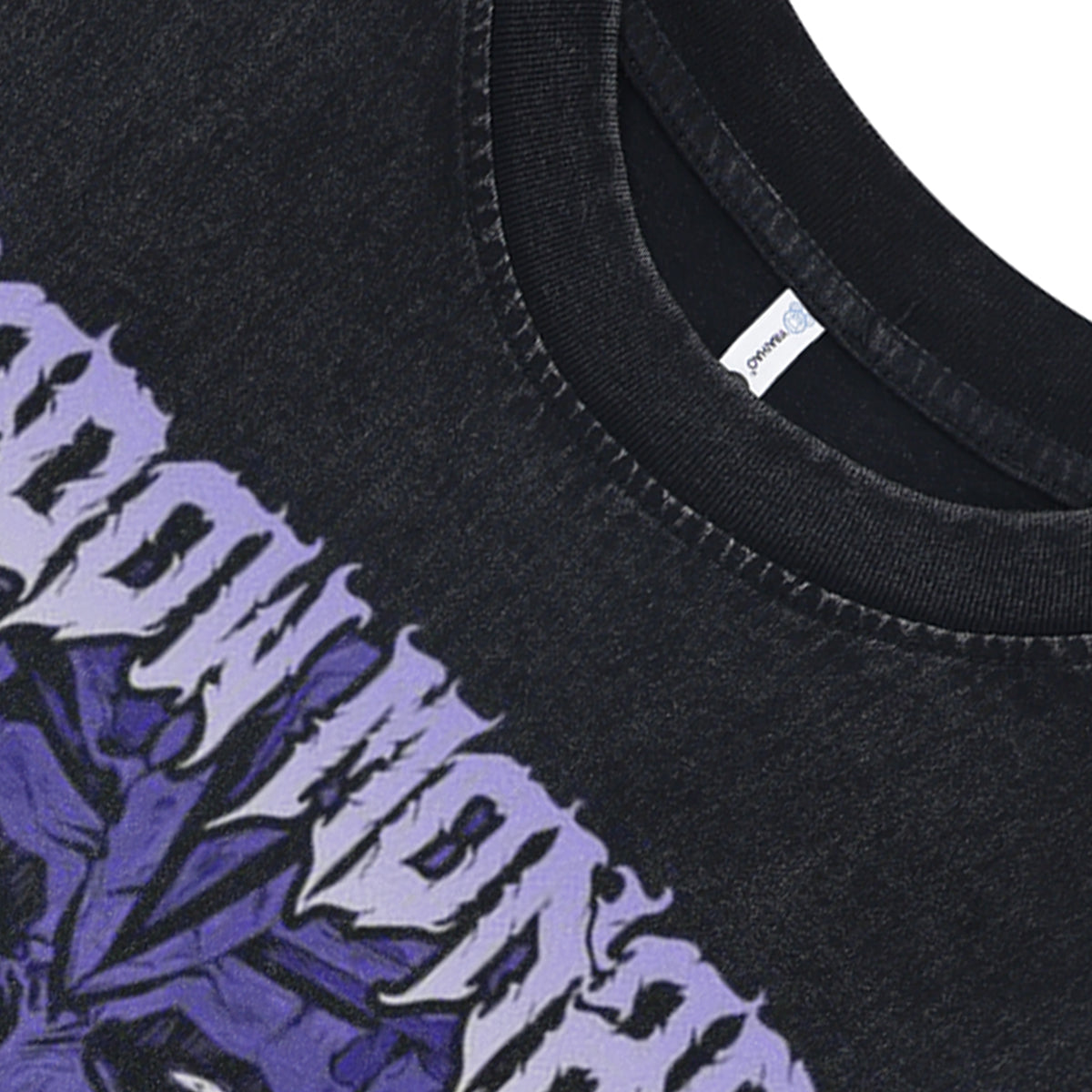 Shadow monarch sleeveless t-shirt vintage Japanese vest retro anime tank top in acid wash black