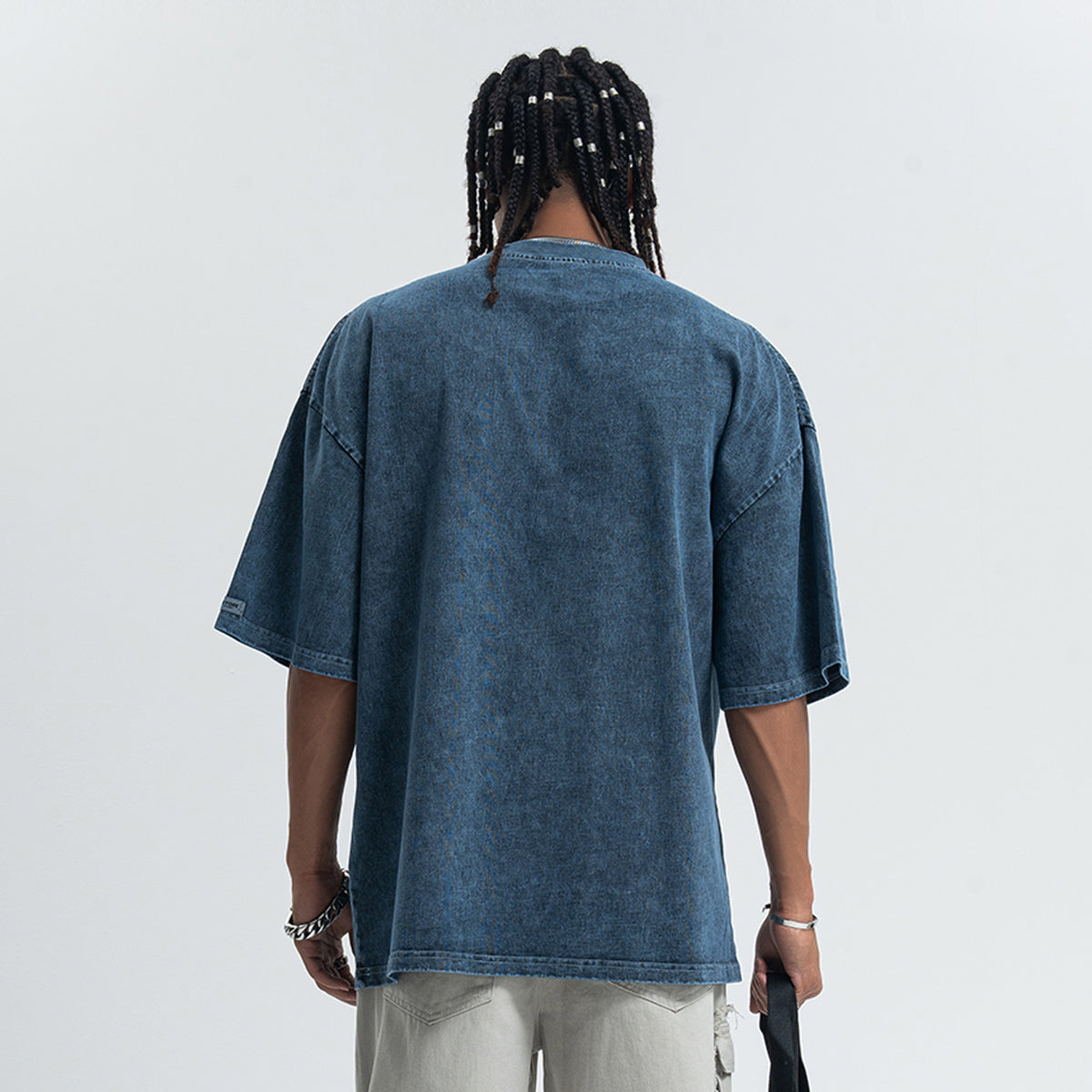 Hangover slogan t-shirt psychedelic girl print top y2k raver tee in Blue