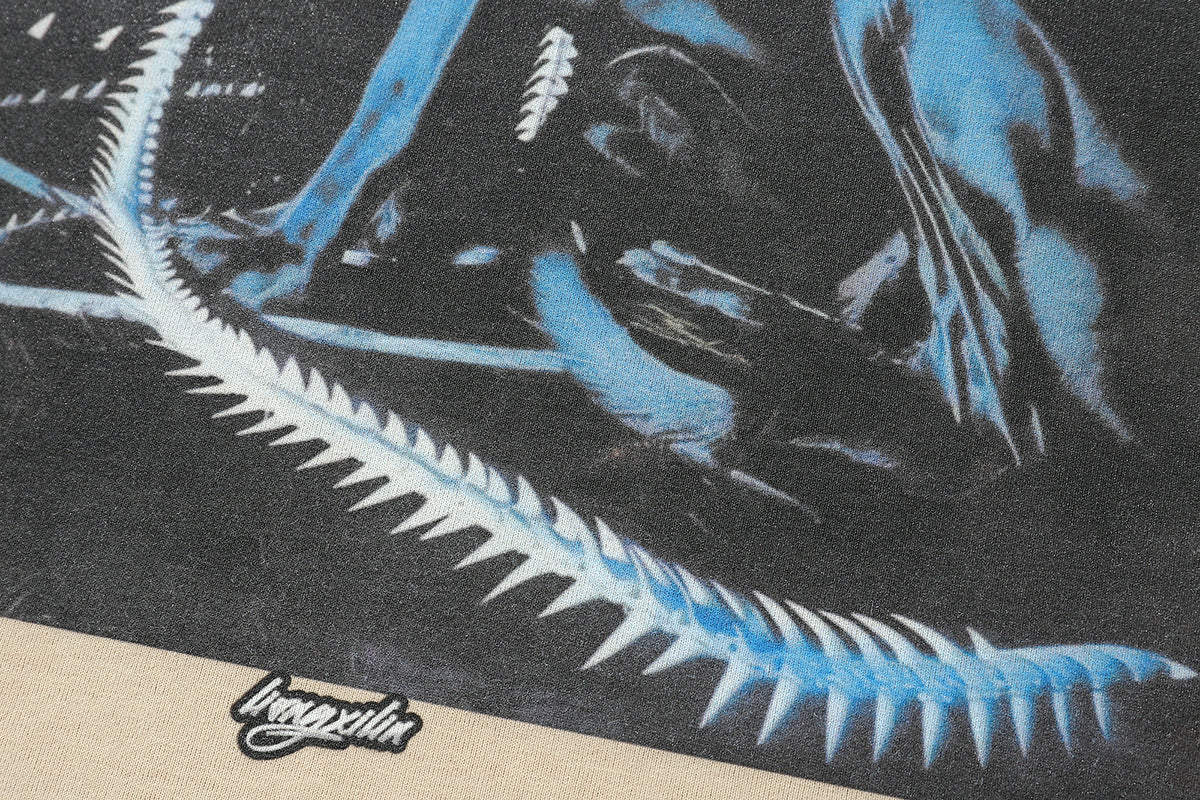 Doberman t-shirt dog print tee pinscher poster top in vintage Grey