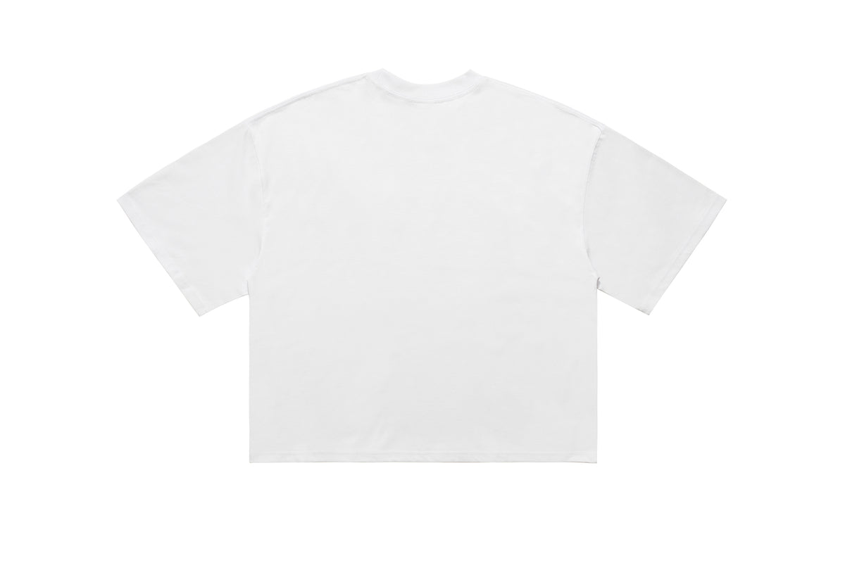 Gangster cartoon t-shirt retro rapper top 00s hip-hop tee white