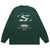 Genius slogan jumper 00s grunge long sleeve top skater t-shirt in green
