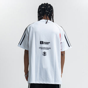 Retro racing t-shirts motorsports top y2k racing tee in white