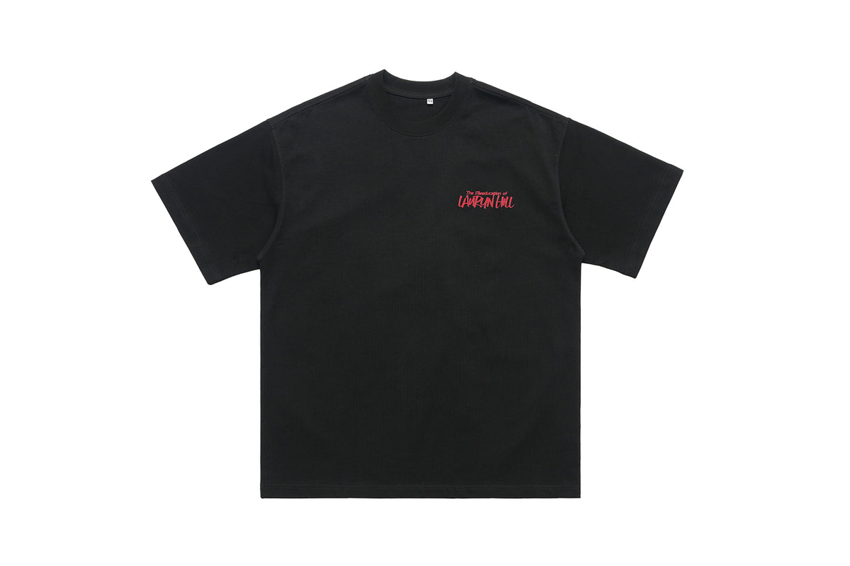 Retro movie t-shirt old cartoon top pistol print tee hip-hop jumper in White