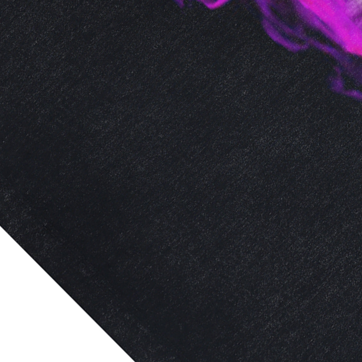 Angel print vintage sleeveless t-shirt neon surfer vest retro religion tank top in acid wash black