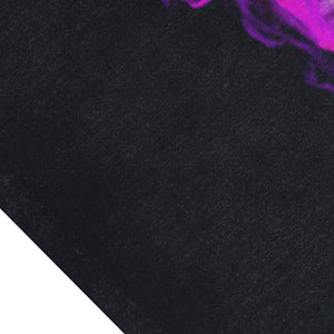 Angel print vintage sleeveless t-shirt neon surfer vest retro religion tank top in acid wash black