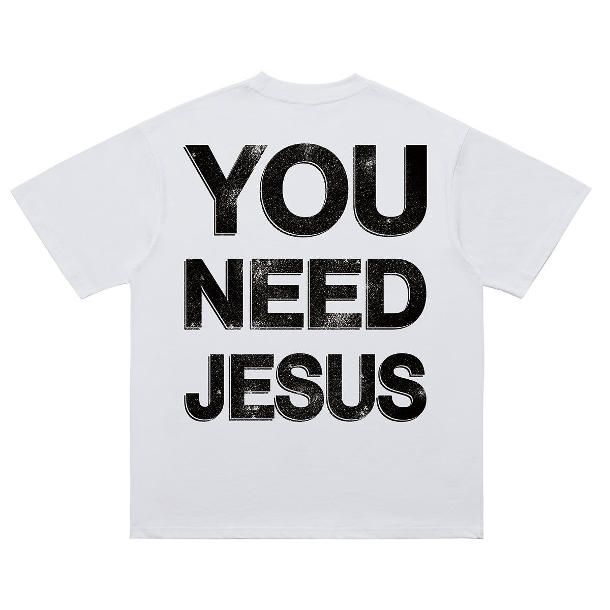 Jesus t-shirt saint slogan top fist print tee in black