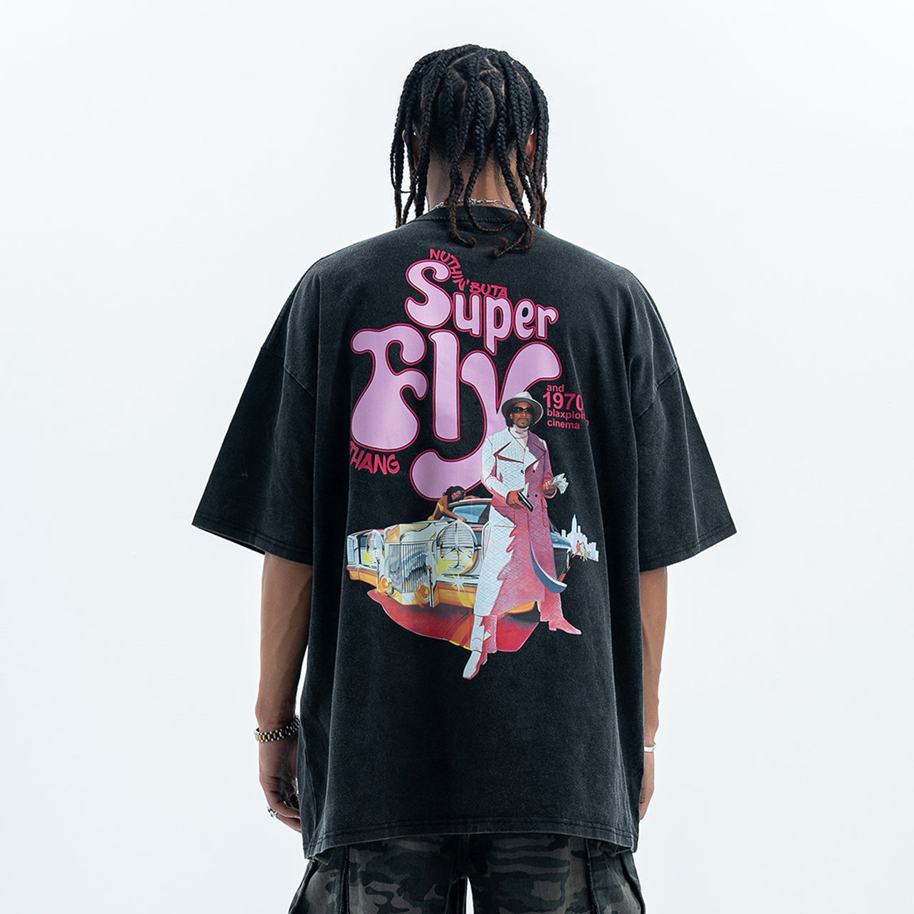 Retro Snoop dogg t-shirt 70s style hip-hop tee grunge top in black