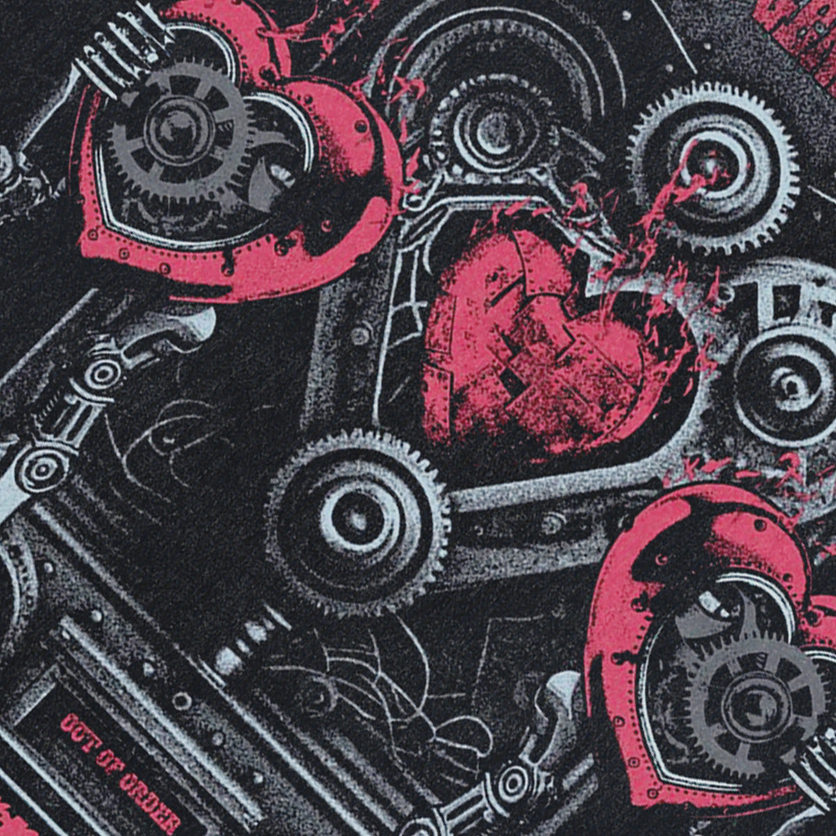 Cyberpunk sleeveless t-shirt love cartoon surfer vest 90s grunge tank top in acid wash black