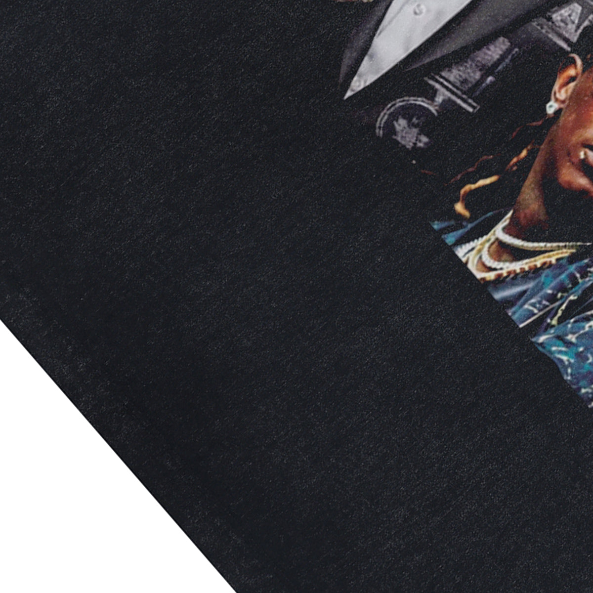 Young Thug sleeveless t-shirt vintage rapper vest hip-hop tank top in acid wash black