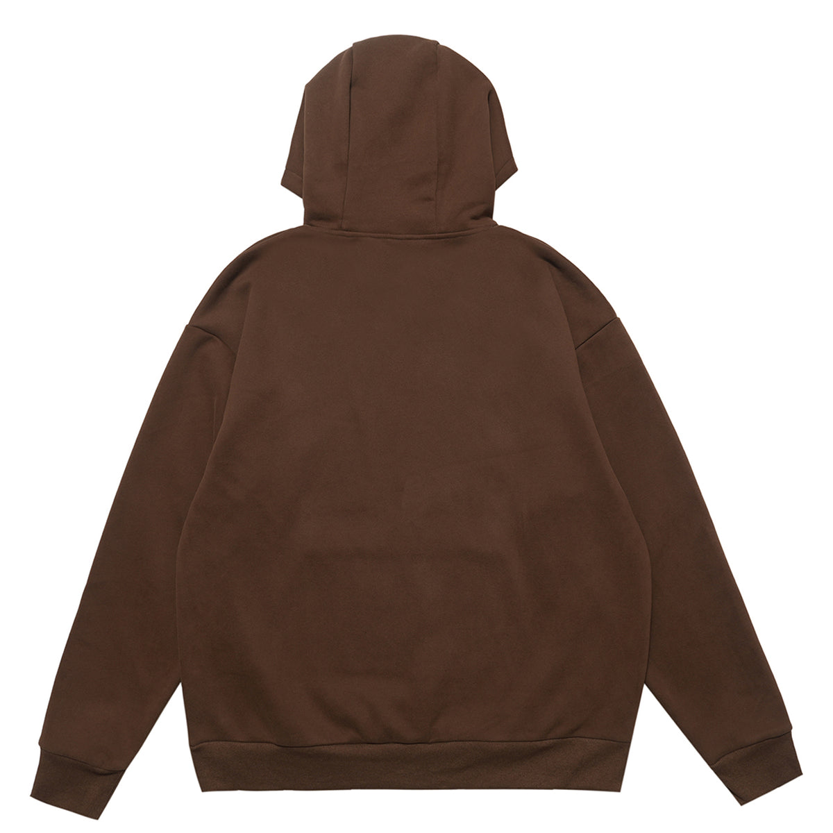 Dream boy slogan hoodie mountain print pullover retro landcape poster jumper in brown