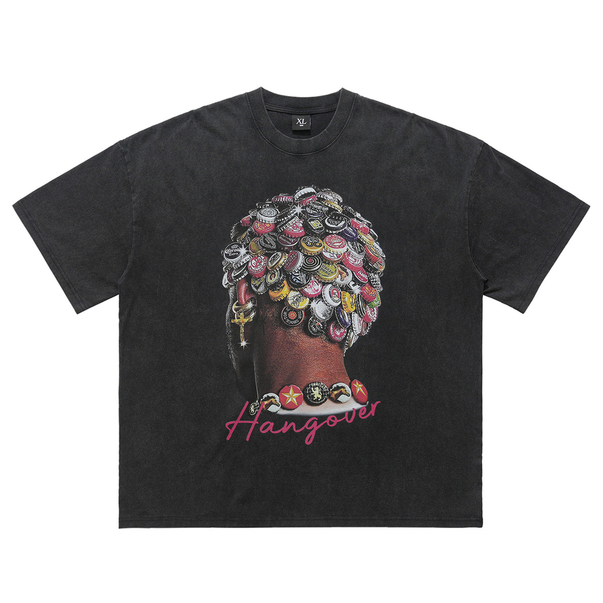 Hangover t-shirt Dennis Rodman top retro cartoon tee in black