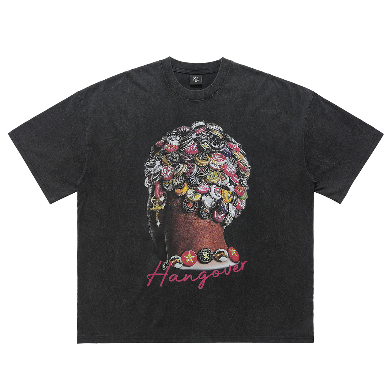 Hangover t-shirt Dennis Rodman top retro cartoon tee in black