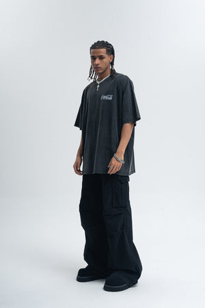 Vintage Coca Cola t-shirt retro cartoon top soft drink tee in black