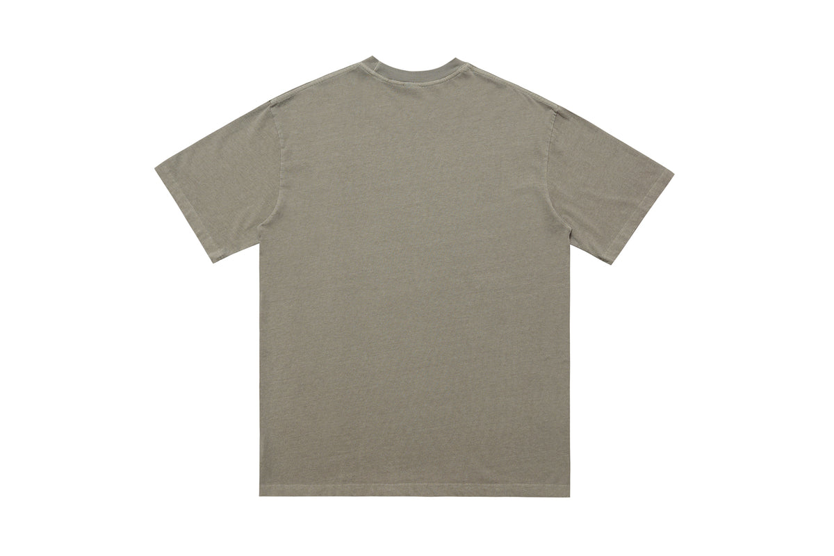 Gothic t-shirt blindfolded girl top creepy print tee in cream