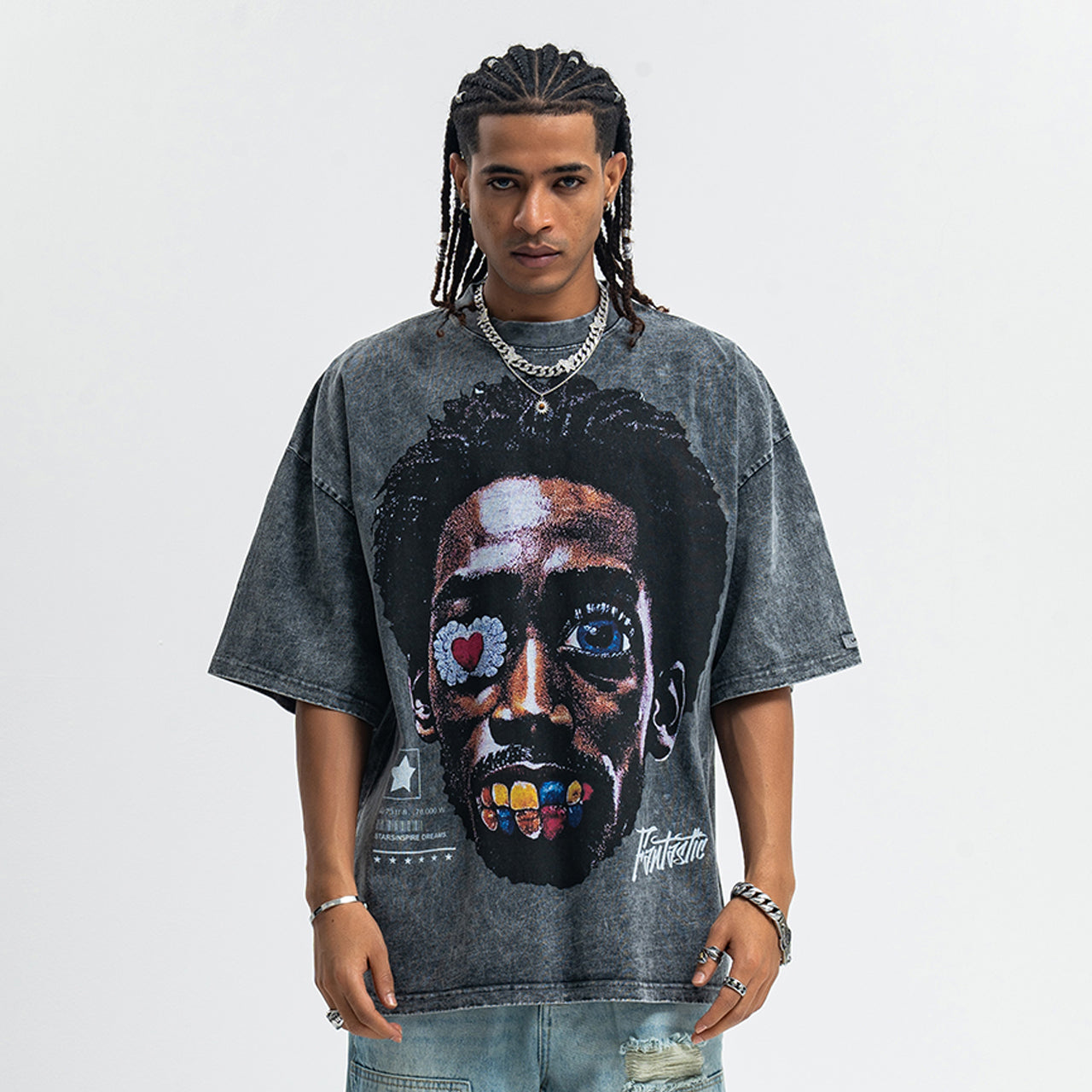 Vintage Kendrick Lamar t-shirt hip-hop top gangster tee in grey