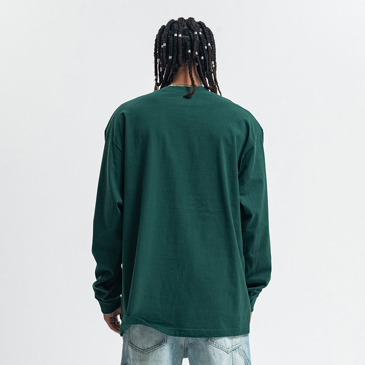 Retro poster jumper musician print long sleeve top 70s grunge t-shirt in brown