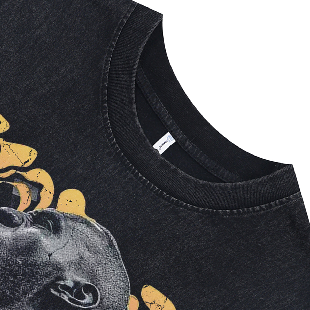 James Lebron sleeveless t-shirt vintage basketball player vest sports tank top in acid wash black