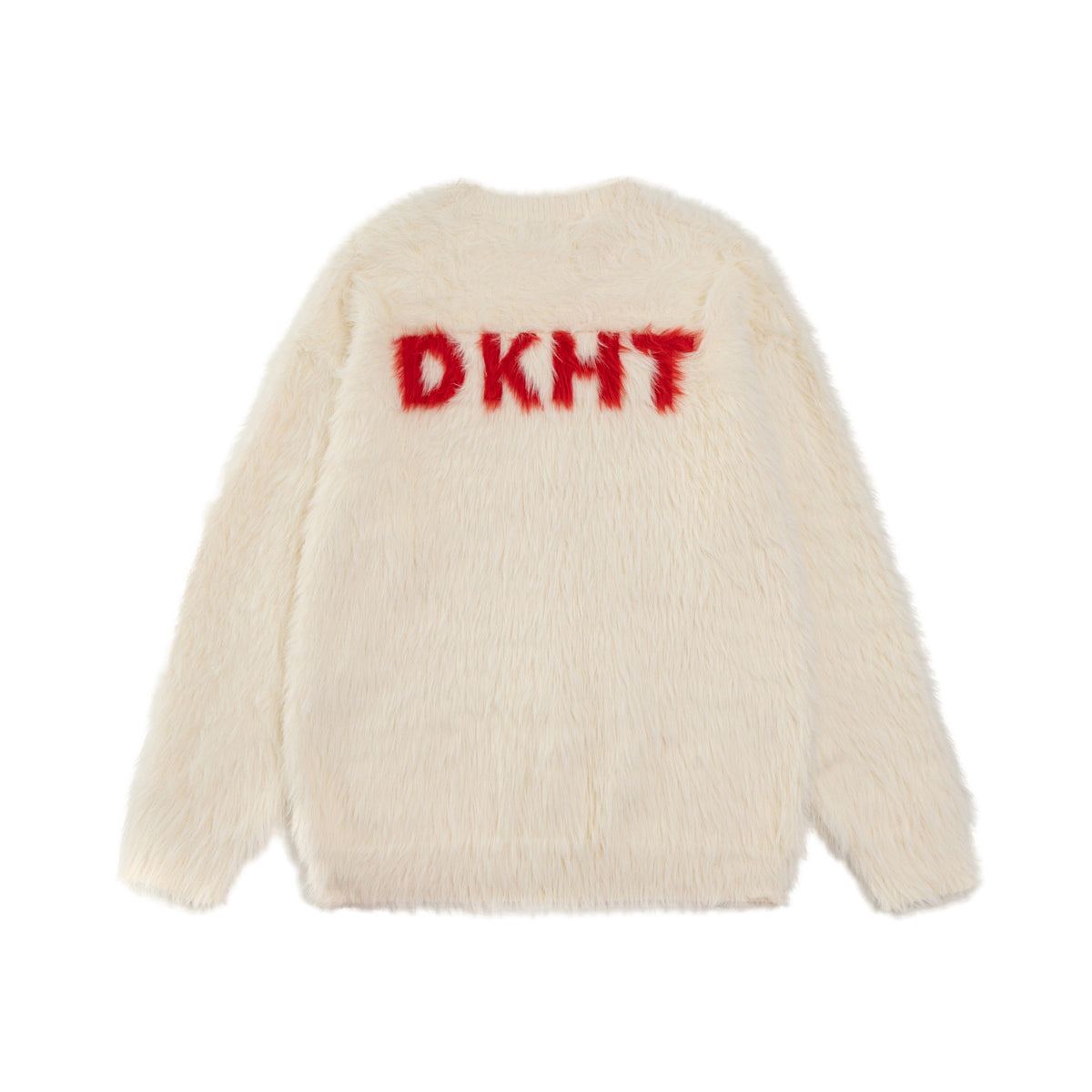 Fuck slogan sweater grunge knitted fluffy 90s inspired jumper blue