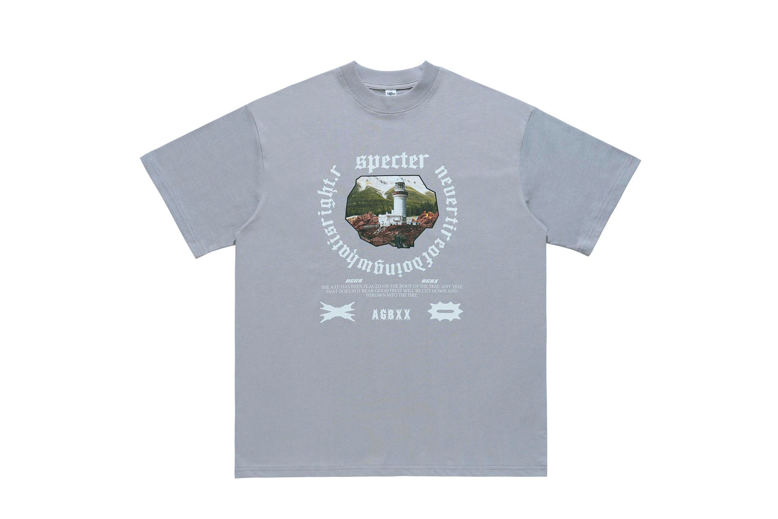 Limehouse print t-shirt retro pattern t-shirt grunge top in Grey