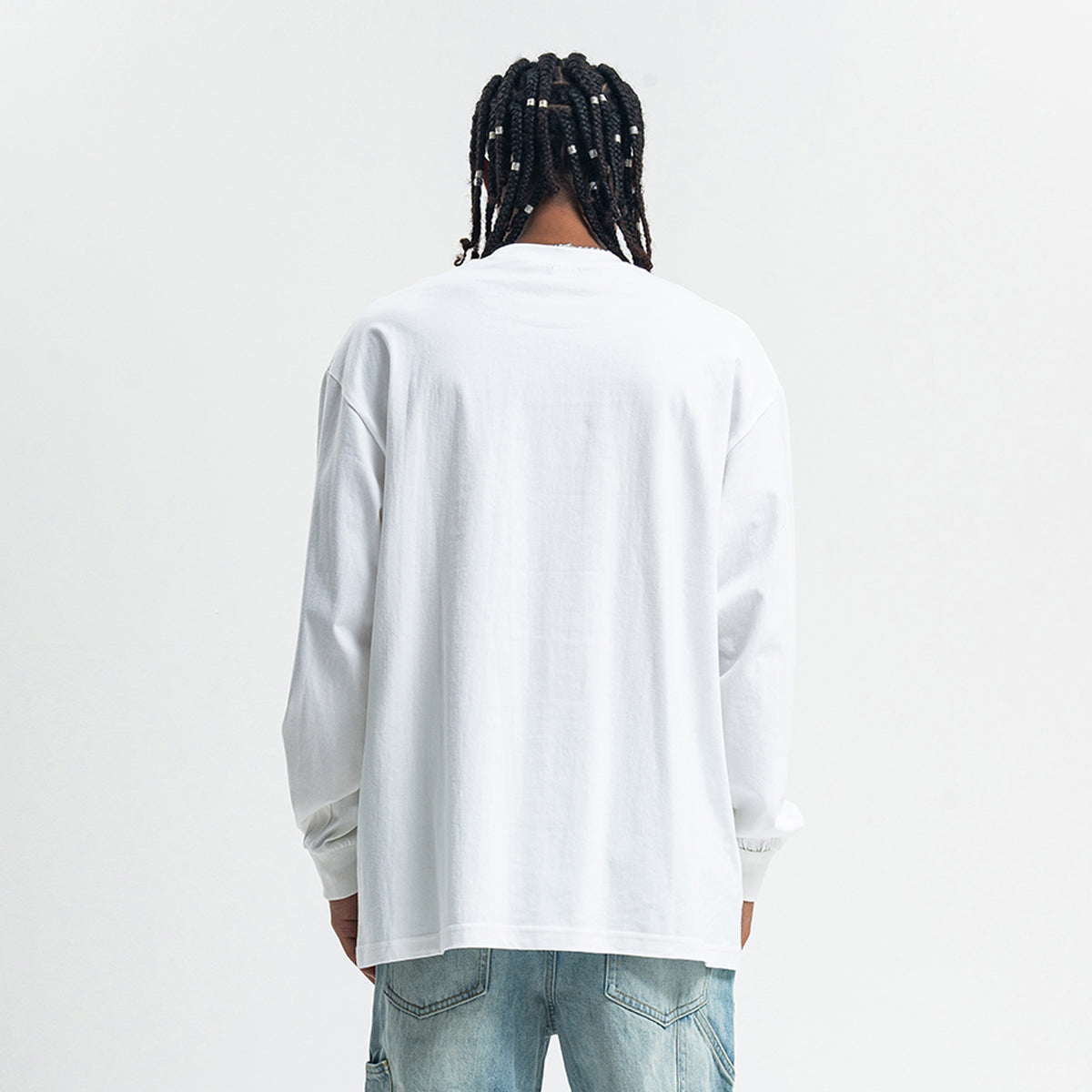 Danger slogan jumper skull print top 90s gothic poster long sleeve t-shirt in green