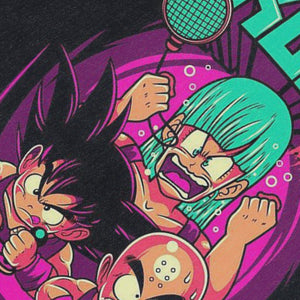 DBZ sleeveless t-shirt vintage Goku anime vest retro cartoon tank top in acid wash black