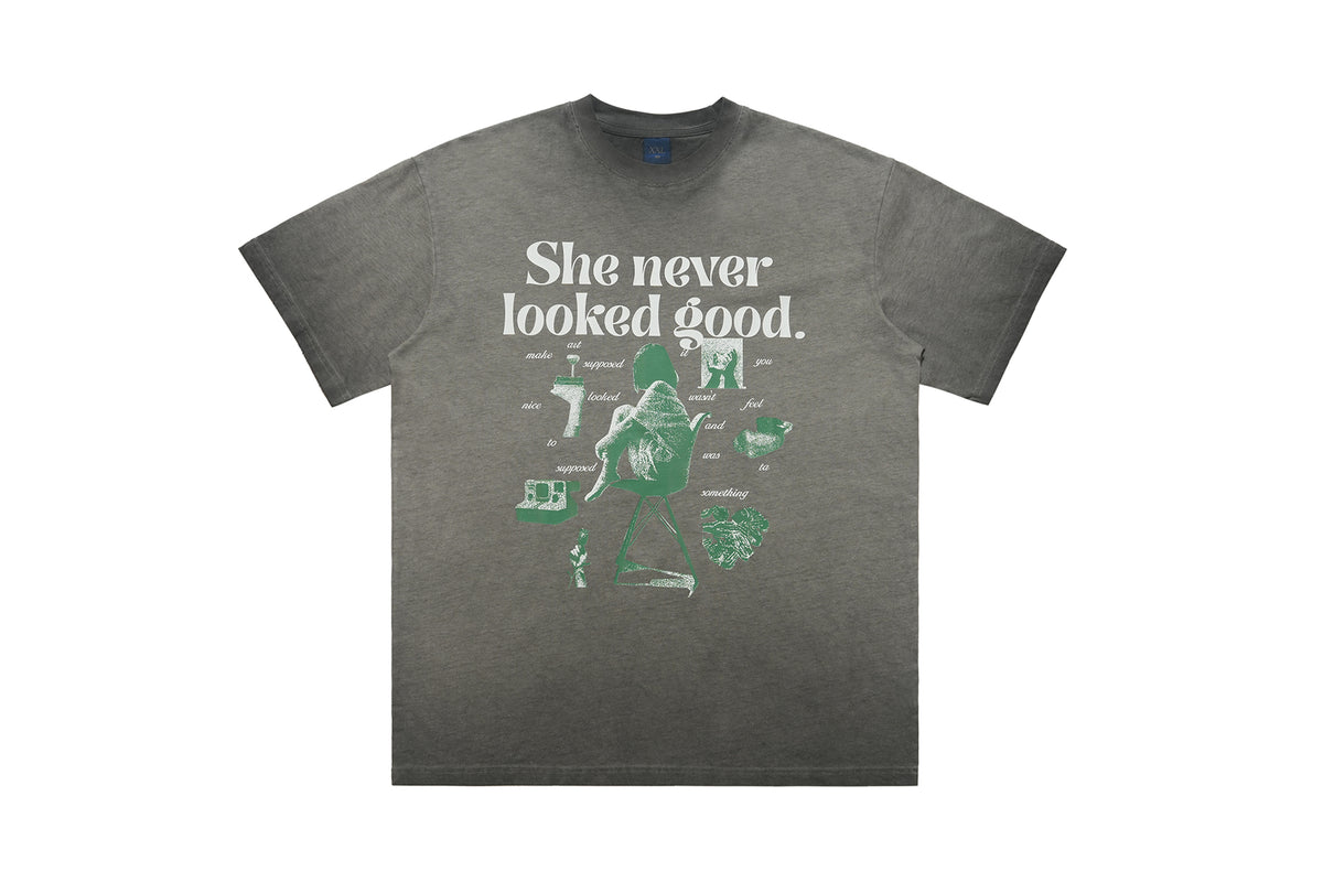 Teenager struggles t-shirt coming out of age top retro poster tee cream