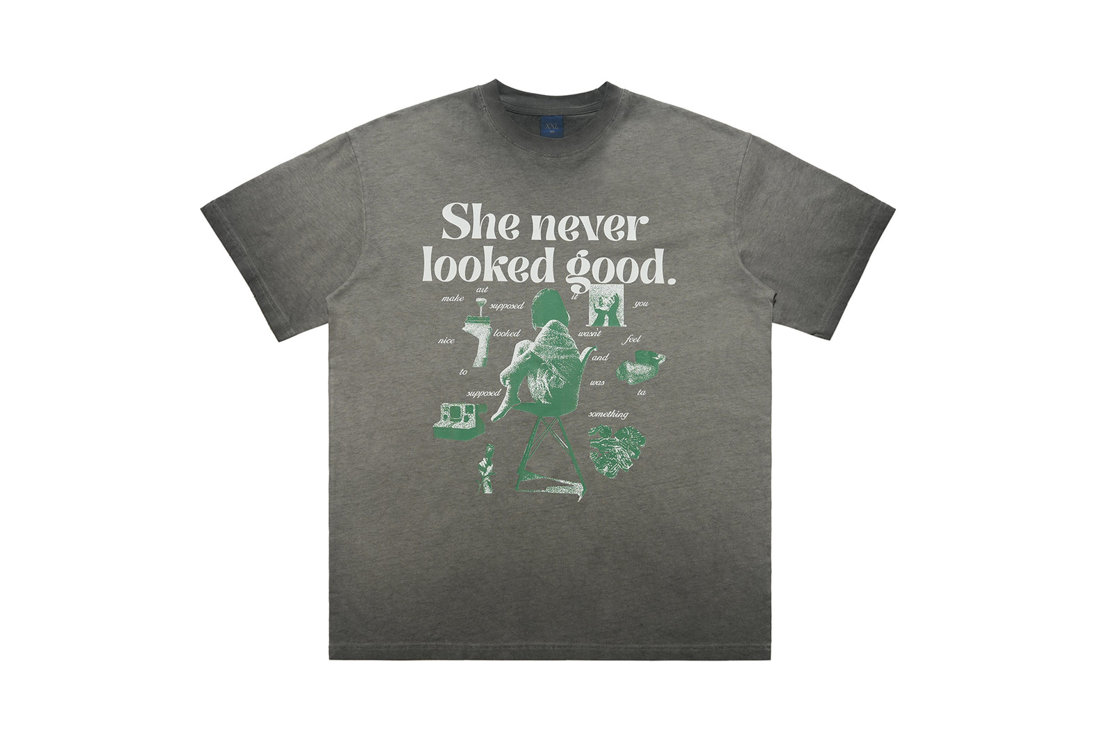 Teenager struggles t-shirt coming out of age top retro poster tee grey