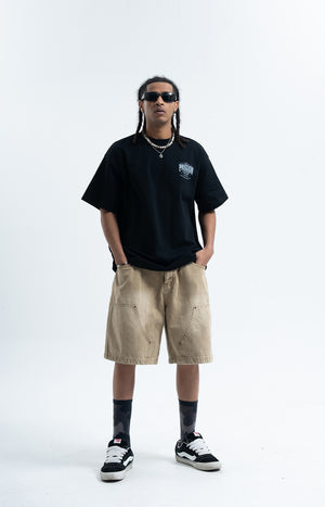 Passion slogan t-shirt grunge punk top rocker tee in black