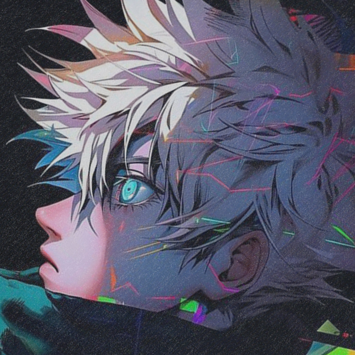 Sad boy sleeveless t-shirt vintage Japanese vest retro anime tank top in acid wash black