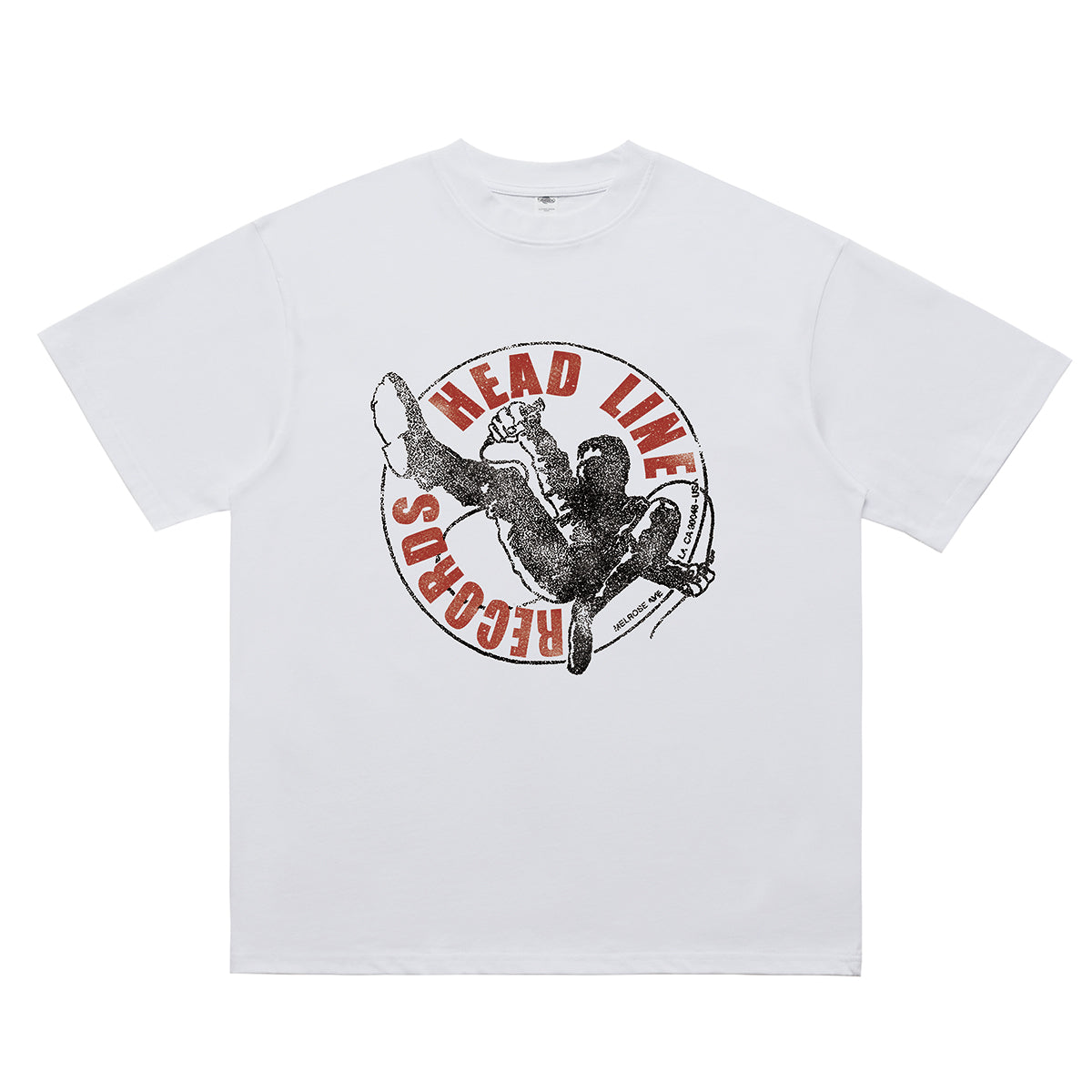 Punk rocker t-shirt retro band top in Black