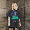 Alien t-shirt premium vintage wash grunge UFO tee in grey