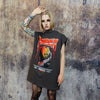 Friday 13th sleeveless t-shirt horror movie tank Jason mask print tee creepy killer top retro surfer vest in grey