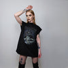 Krampus sleeveless t-shirt horror movie tank monster print tee grunge rocker top retro surfer vest Creepy Halloween jumper in black