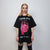 Gothic print t-shirt Nihility slogan tee grunge punk top 80s pattern jumper in black