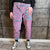 Neon fleece joggers color changing detachable pants  handmade fluorescent faux fur shorts glowing premium overalls dark pink blue