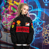 F1 racing jacket multi patch Ferrari motorcycle varsity vintage Formula one letterman bomber premium biker jacket in black red