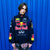 Redbull racing jacket multi patch motorcycle bomber college varsity Formula 1 vintage grunge letterman premium biker jacket in blue