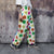 Festival fleece joggers luminous emoji pants handmade fluorescent faux fur raver trousers premium party overalls in rainbow smiley pattern